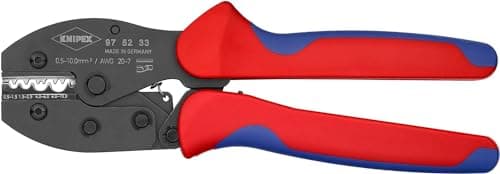 Image of KNIPEX Preciforce Crimping Pliers in Blister with Multi-Component Handles 220 mm, 97 52 33 SB