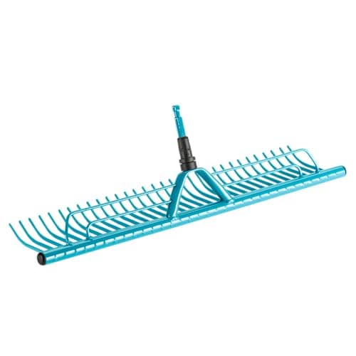 Image of Gardena combisystem gather rake: 60 cm working width for consuming grass cut, matching all combisystem stems, with practical grass tray (3381-20)