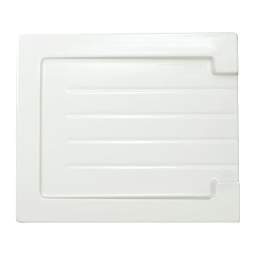 Image of Astini Belfast Grooved White Ceramic Kitchen Sink Drainer