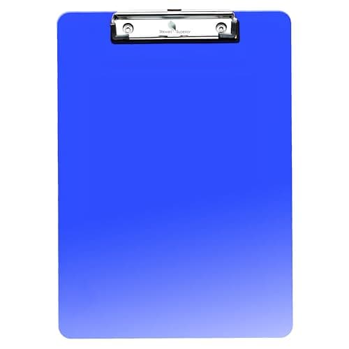 Image of SECO A4 Plastic Translucent Clipboard - Blue