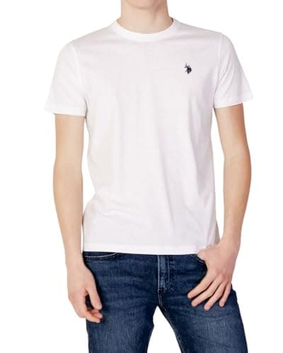 Image of U.S. Polo Assn. Men's Crew Neck Small Pony T-Shirt, White, XL