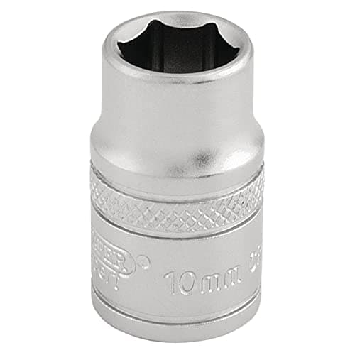 Image of Draper Expert HI-TORQ® 3/8" 10mm Square Drive Socket | 6 Point Metric Socket | Chrome Vanadium Steel Wrench Accessory | 16535