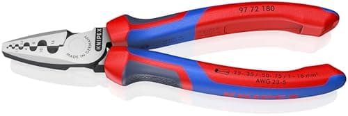 Image of KNIPEX Crimping Pliers for Wire Ferrules with Comfort Handles 180 mm, 97 72 180