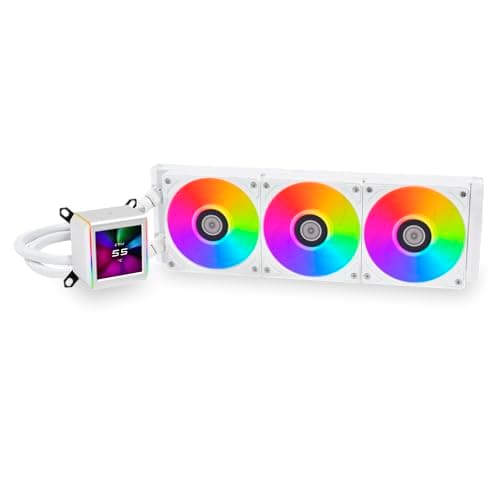 Image of Lian Li GA GALAHAD II 360- Asetek 8th Gen- 2.88” IPS LCD screen- Screen recording for videos and photos -Pre-installed ARGB daisy-chainable radiator fans or UNI FAN SL-INF fans (GA2ALCD36W.US)