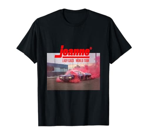 Image of Lady Gaga Official Joanne World Tour Black T-Shirt