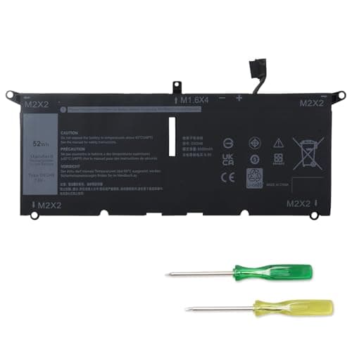Image of 7.6V 52Wh DXGH8 Laptop Battery Compatible with Dell XPS 13 9305 9370 9380 7390, Inspiron 7400 5391 5390 7490 7390 7391 2-in-1 Series Latitude 3301 P82G P130G P14 G P1155 G H754V G8VCF Type