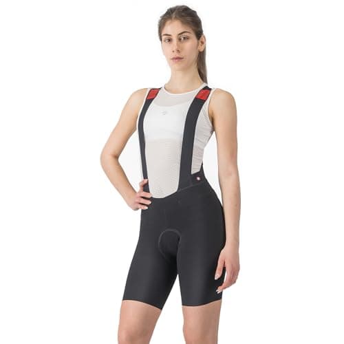 Image of CASTELLI 4521096 PREMIO BLACK W BIBSHORT Women's Shorts Black White L