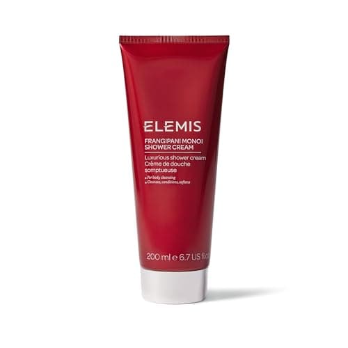 Image of ELEMIS Frangipani Monoi Shower Cream, Luxurious Shower Body Cream to Cleanse, Condition and Soften, Skin-Softening Body Wash Infused with Frangipani and Exotic Oils, 200 ml