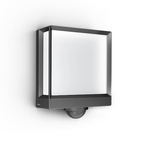 Image of STEINEL Smart LED Outdoor Wall Light L 40 SC, 180° Motion Sensor, Soft Light Start, Manual Override, Remote Control via App, Anthracite