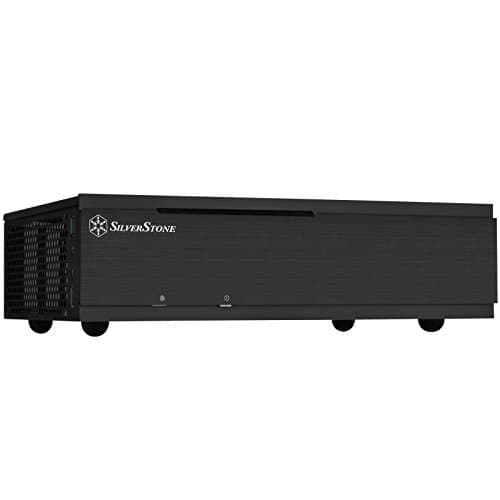 Image of SilverStone Technology Milo ML06-E Slim Mini-ITX Media Center/HTPC Case, SST-ML06B-E, Black