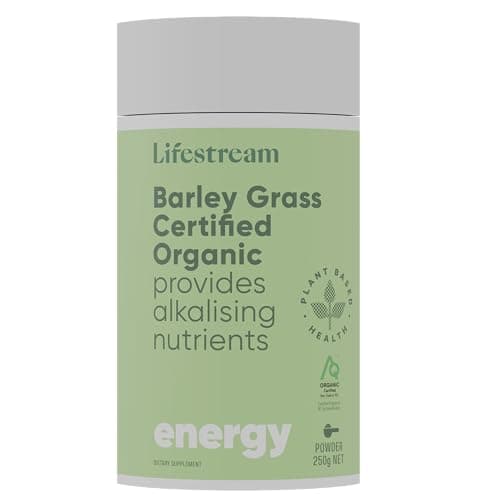 Image of Lifestream Barley Grass Powder Premium Certified Organic Superfood Rich in Chlorophyll for Alkalising Detox Immune and Digestive Support Vegan Friendly 250 Grams