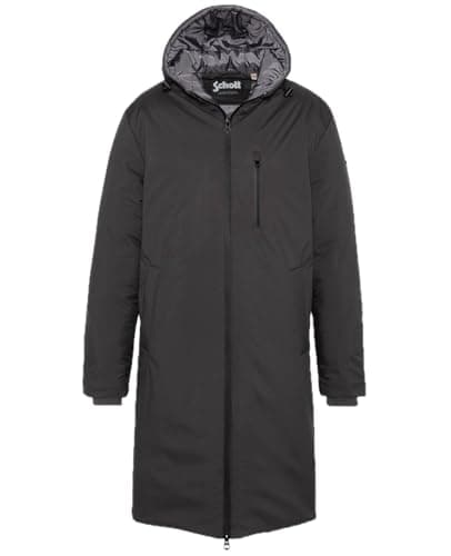 Image of Schott NYC Fargo Schott Long Zip Welded Jacket, Charcoal, XL