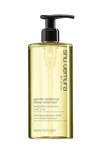 Image of Shu Uemura, Gentle Radiance Weightless Shampoo Deep Cleanser, All Hair Types, Enriched with Onsen-Inspired Bio-Tech Ferments, Cleanses & Balances Scalp and Hair, 400 ml