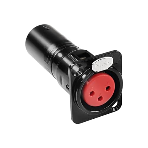 Image of MEIRIYFA XLR 3 Pin Female to Male Pass Through Panel Mount Jack, XLR 3PIN Adapter Feed/Pass Thru Converter Compatible with Microphone, Mixer
