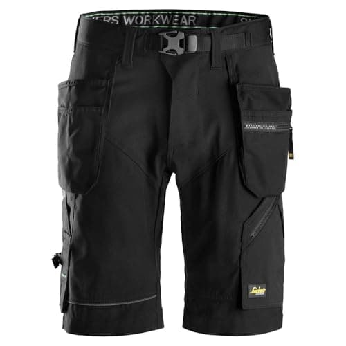 Image of Snickers 69040404044 Size 44 "FlexiWork" Shorts - Black
