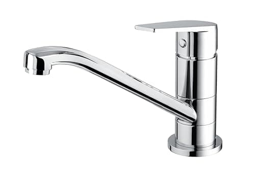 Image of Bristan Cinnamon Sink Mixer with Easyfit Installation, Deck Mounted Kitchen Taps Mixers, Chrome Finish