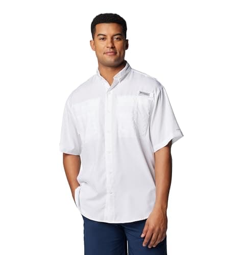 Image of Columbia Men's Tamiami 2 Short Sleeve Shirt, Short Sleeve Shirt, White, X-Large