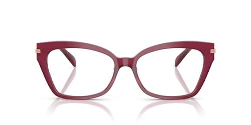 Image of Michael Kors Women's Mk4146u Montego Bay Universal Fit Cat Eye Prescription Eyewear Frames, Berry/Demo Lens, 54 mm