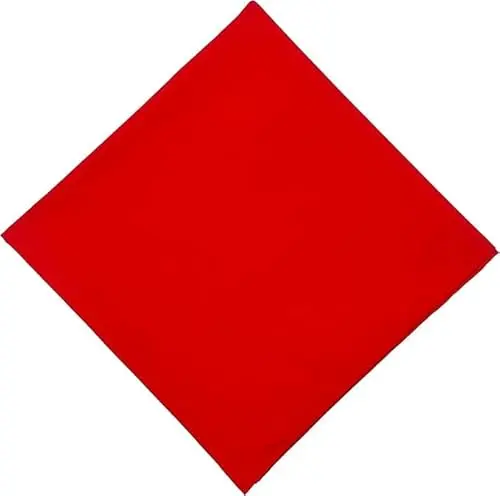Image of Kiran Fashion Bandana HEadband Scarf headscarf Unisex Men Woman Plain Solid Colour, Cotton Bandana Head Neck Wrist Handwrap (Red)