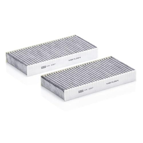Image of MANN-FILTER CUK 2327-2 Cabin Air Filter - Pollen Filter with Activated Carbon - (set of 2) for Cars + Transporters