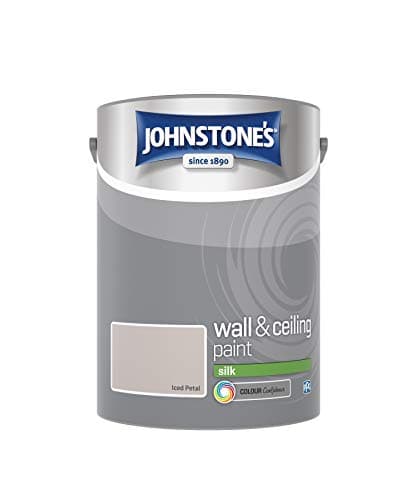 Image of Johnstone's - Wall & Ceiling Paint - Iced Petal - Silk Finish - Emulsion Paint - Fantastic Coverage - Easy to Apply - Dry in 1-2 Hours - 12m2 Coverage per Litre - 5L