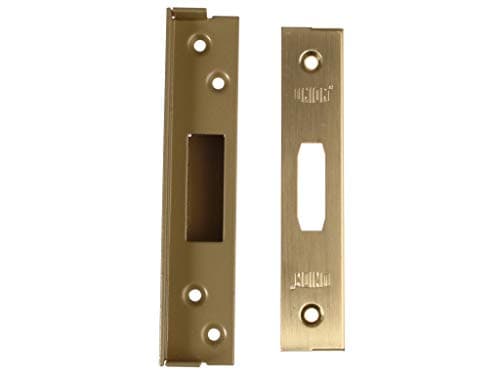 Image of Union Locks Strongbolt 2100 Mortice Deadlock Rebate Kit 13mm - Polished Brass (Boxed)