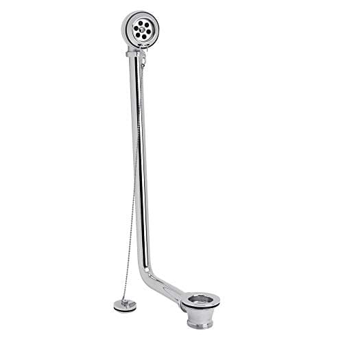 Image of Milano Elizabeth Exposed Bath Waste and Plug and Ball Chain - Chrome