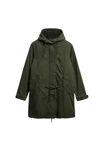 Image of Superdry Military Borg Fishtail Parka S Green