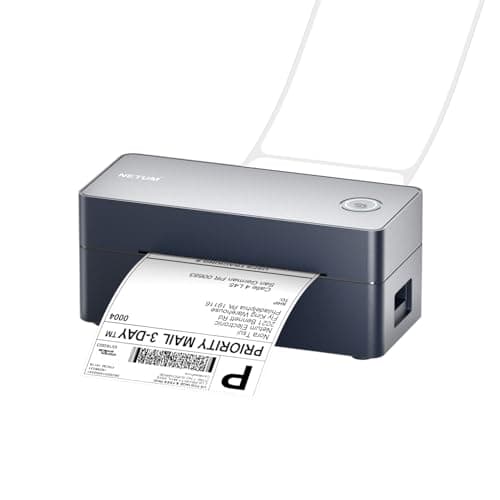 Image of NETUM Thermal Bluetooth Label Printer, High Speed Commercial Grade Direct Thermal Printer, 100 x 150 mm USB Label Maker, Barcode Printer, Compatible with Amazon,Etsy,E-bay, Shopify, FedEx