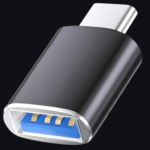 Image of pluX USB 3.1 to USB C Adapter, High Speed Transmission USB C Male to USB Female Adapter,Thunderbolt 3 Type C to USB Adapter with OTG Support for Macbook Air/Pro/Ipad Pro