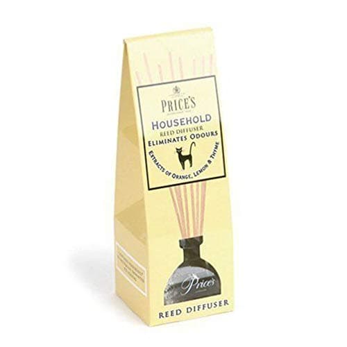 Image of Price's - Household Reed Diffuser - Pet Odour Eliminating - Orange, Lemon & Thyme Scent - Clean, Fresh, Quality Fragrance - Long Lasting Scent
