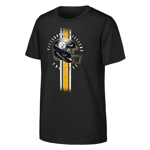 Image of NFL Boys Play Hard Tee Short Sleeve T-Shirt, Black, 9-11 Years EU