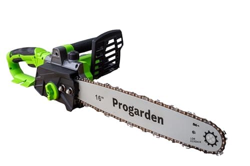Image of Progarden Electric Chainsaw, 16-inch Bar, 2200W, Green and Black