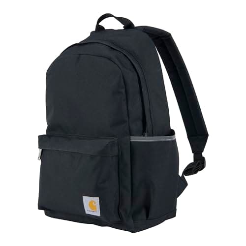Image of Carhartt unisex-adult 21l Laptop Backpack, Durable Water-resistant Pack With Laptop Sleeve Backpack, Classic Backpack (Black), One Size, 21l Laptop Backpack, Durable Water-resistant Pack With Laptop