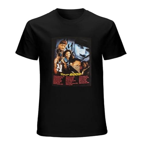 Image of Marker Nelly 2002 Tour Lil’ Wayne Amerie Fabolous Big Tymers Vintage Rap Tee T-Shirt BlackL Black L