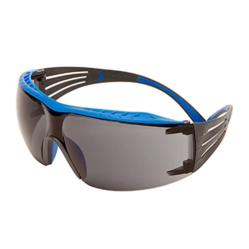 Image of 3M SecureFit 400X Safety Glasses, Blue/Grey frame, Scotchgard Anti-Fog/Anti-Scratch Coating (K&N), Grey Lens, SF402XSGAF-BLU-EU
