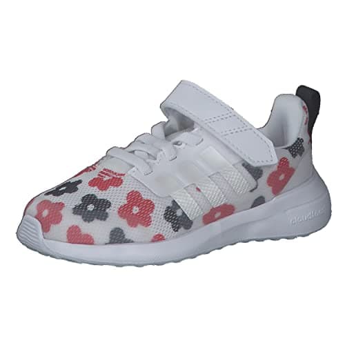 Image of adidas Boy's Fortarun 2.0 El I Sneaker, Ftwr White Zero Met Better Scarlet, 5.5 UK Child