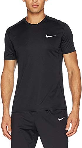 Image of Nike Dri-FIT Miler Men's Short-Sleeve Running Top (Black) Size M
