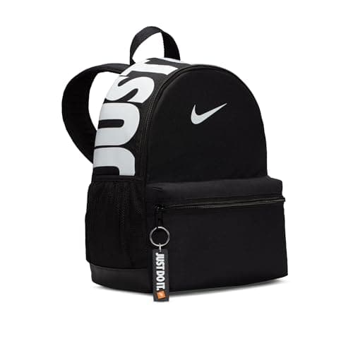 Image of Nike Y Nk Brsla Jdi Mini Bkpk Sports Backpack - Black/Black/(Glossy White), MISC