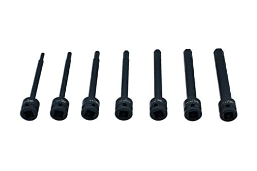 Image of Laser 8580 Extra Long Impact Hex Bit Set 1/2" D 7pc