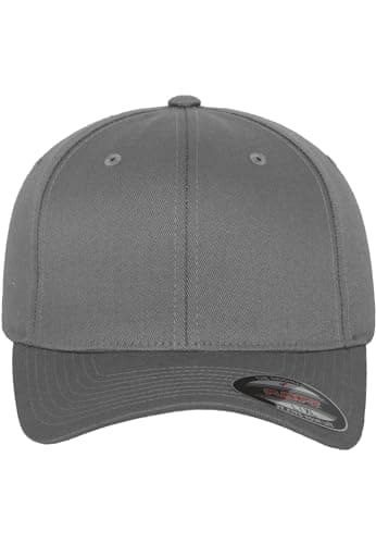 Image of Flexfit Unisex Wooly Combed Baseballkappe, grey, S/M