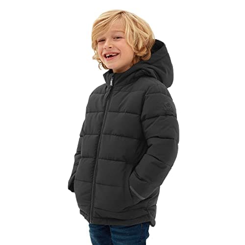 Image of TOG24 Harecroft Boys Winter Coat, Heavy, Quilted Puffer Jacket with Adjustable Hood and Insulated Filling