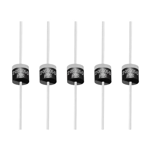 Image of PATIKIL 5Pcs 20SQ050 Schottky Rectifiers Diode, 20A 50V R-6 High Current Electronic Direct Plug-in Rectifiers Diodes for Voltage Regulators, Power Management