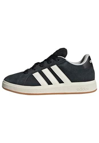 Image of adidas Unisex Kids Grand Court 00s Shoes Kids, Core Black/Off White/Gum, 3.5 UK