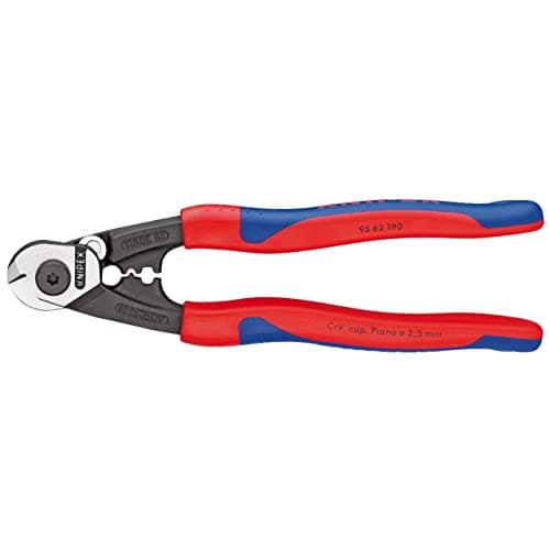 Image of Knipex 36142 Forged Wire Rope Cutters with Heavy Duty Handles 190 mm