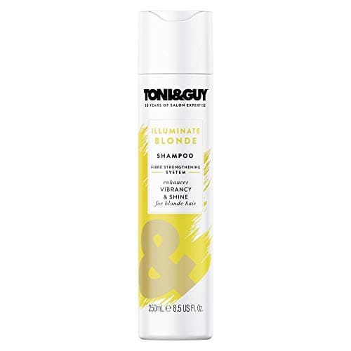 Image of Toni & Guy Illuminate Blonde Shampoo to Enhance Shine for Coloured, Highlights and Natural Blonde Hair, 250ml