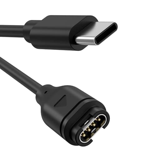 Image of 50CM USB C Charger Cable for Garmin Forerunner 245 Charger, 1.6FT Type-C Charging Cable for Garmin Forerunner 55/45/45S/245/255/745/245 Music/265/265S/255S/ 965/165/158