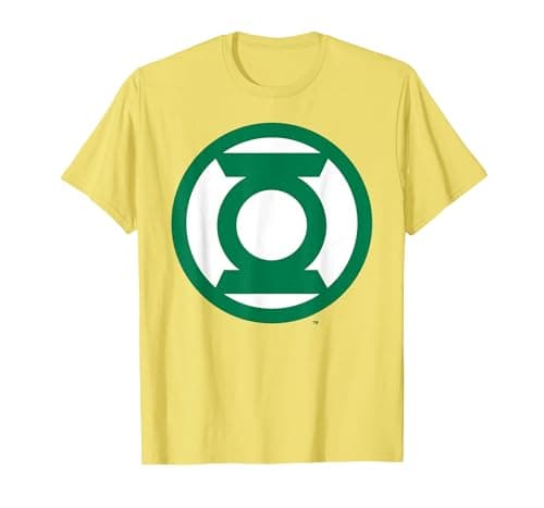Image of DC Green Lantern Logo T-Shirt, Men, Lemon Yellow, Large