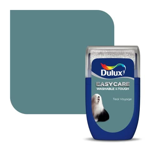 Image of Dulux Easycare Washable & Tough Tester Paint - Teal Voyage - 30ML