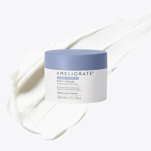 Image of AMELIORATE Transforming Body Cream 200ml for Keratosis Pilaris (KP), Extremely Dry & Rough Skin | Intense Moisturiser with Lactic Acid (AHA), Shea Butter & Omega Oils | Dermatologist Approved